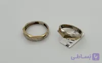 حلقه ست طلا ۱۸ عیار مدل چندضلعی
