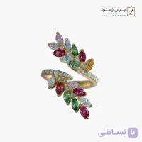 انگشتر زنانه کد CLMLT4015 | کالکشن مولتی‌کالر