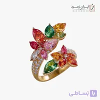 انگشتر زنانه کد CLMLT4013 | کالکشن مولتی‌کالر