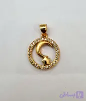 مدال تک جواهری فشن مدل ماه و ستاره