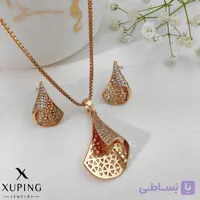 نیم ست بدون زنجیر جواهری ژوپینگ مدل قیفی
