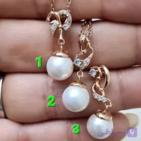 گردنبند زیبای ژوپینگ مدل مرواریدی رنگ ثابت ضدحساسیت