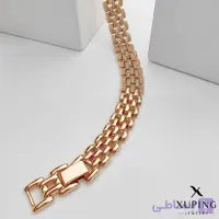 دستبند رولکس جواهری ژوپینگ کپی طلا رنگ ثابت ضدحساسیت