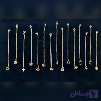 آویز ساعت استیل رنگ ثابت طلایی
