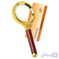 ذره بین دسته دار طلایی سایز 60میل مدل magnifier