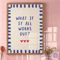 تابلو دکوراتیو What If – سایز 30*42 سانتی متر