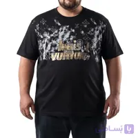 تیشرت یقه گرد پنبه چاپی Luis سایز بزرگ مردانه تپلی IR.S – کد 10161