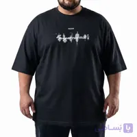 تیشرت یقه گرد پنبه گرم دار چاپی PADANI سایز بزرگ مردانه تپلی S.N – کد 10244