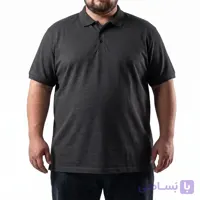 تیشرت یقه دار جودون لاکرا ملانژ سوپر سایز مردانه تپلی P.A – کد 9407
