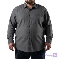 پیراهن آستین بلند راه راه ریز کشی سایز بزرگ مردانه تپلی NEXT – کد 9928