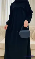 مانتو عبایی زنانه... جنس الیزه.. شانتون.. حریر اسود.. فری سایز