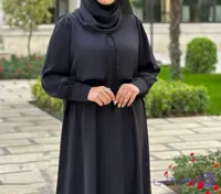 مانتو عبایی زنانه.. جنس الیزه.. فری سایز با مغزی کریستالی