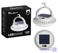 چراغ خورشیدی شارژی N-LIGHT مدل F6 | لامپ LED UFO چند منظوره 800 وات سولار