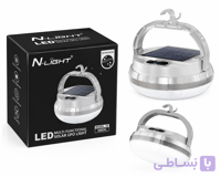 چراغ خورشیدی شارژی UFO مدل N-LIGHT 58 | لامپ LED خورشیدی چند منظوره 500 وات