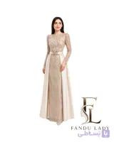 پیراهن مجلسی دو دامنه بلند زنانه مدل ویدا