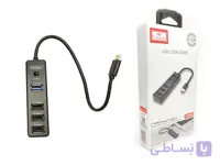 هاب تایپ سی 4 پورت ارلدام مدل ET HUB08