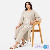 ست مانتو شلوار لینن تابستانی ""تماشا