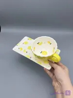 ست فنجون و سینی لیمو🍋