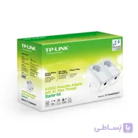 TPLINK TL-PA4010P KIT Passthrough Powerline 600 Starter Kit, 1 Port