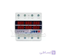 محافظ ولتاژ سه فاز ۱۰۰ آمپر تکنوفاز مدل TP-4VA100A