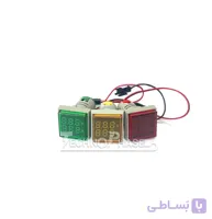 چراغ سیگنال ولت آمپر متری مربع تکنوفاز مدل TP-VAMS22AC