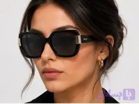 عینک آفتابی زنانه Rossi استات مشکی مدل هندسی سایز 54-19-145