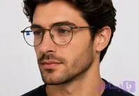 عینک طبی مردانه اورجینال ZEISS تیتانیوم مدل گرد سایز 52-20-140