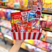 باکس هدیه خوراکی ولنتاین قرمز دارای آبنبات و شانسی کد C219