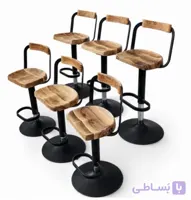 صندلی اپن زیمر چوب گردو جک دار