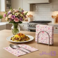 دستمال سفره مدل Rosy Life بسته 20 عددی