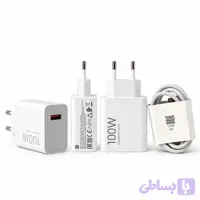 شارژر دیواری 100 وات Xiaomi مدل MDY-19-ER سرکارتنی اورجینال به همراه کابل Type-C