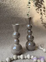 جا شمعی سرامیکی طرح حبابی لاستر