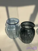 گلدون شیشه ای رنگی شقایق رومیزی