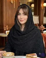 شال پلیسه مشکی.وارداتی HPS نخی لمه دار قواره 185×70