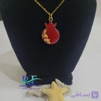 گردنبند  انار رزینی با زنجیر طلایی – ویژه یلدانه