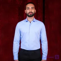 پیراهن مردانه کلاسیک آبی راهدار ریز