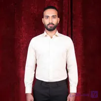 پیراهن مردانه کلاسیک کرم بژ