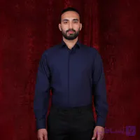 پیراهن مردانه کلاسیک سورمه ای