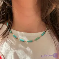 گردنبند طلای سنگی بامبو 11065N