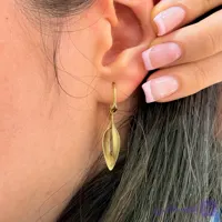 گوشواره طلای خمره ای 11014E