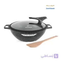 تابه وک گرانیتی لایف اسمایل SPHM-S-2HWOK-28 سایز 28