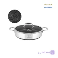 تابه استیل لیزری لایف اسمایل LIFEP18N-SHR24 سایز 24