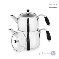 ست کتری و قوری استیل لایف اسمایل TK1-8
