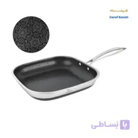 تابه تکدسته مربع استیل لیزری لایف اسمایل LIFEP18NFRY-26S سایز 26