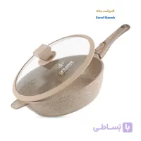 ماهیتابه تکدسته گرانیتی لایف اسمایل SPHM-S-3F-24 سایز 24
