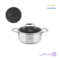 قابلمه استیل لیزری لایف اسمایل LIFEP18N-16P سایز 16