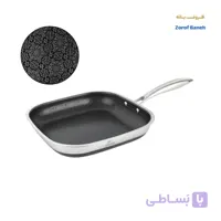 تابه تکدسته مربع استیل لیزری لایف اسمایل LIFEP18NFRY-20S سایز 20