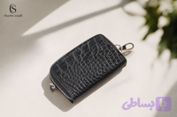 کیف جاکلیدی جیبی چرم طبیعی دست‌دوز چرم سعدی