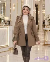 مانتو بارانی گیپوری/ پارچه تی سی خرجکار گیپور / مناسب ۳۶تا ۵۰