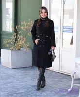 کت مخمل یقه انگلیسی مدل ساغر / پارچه مخمل دالاس / مناسب ۴۴تا ۵۴